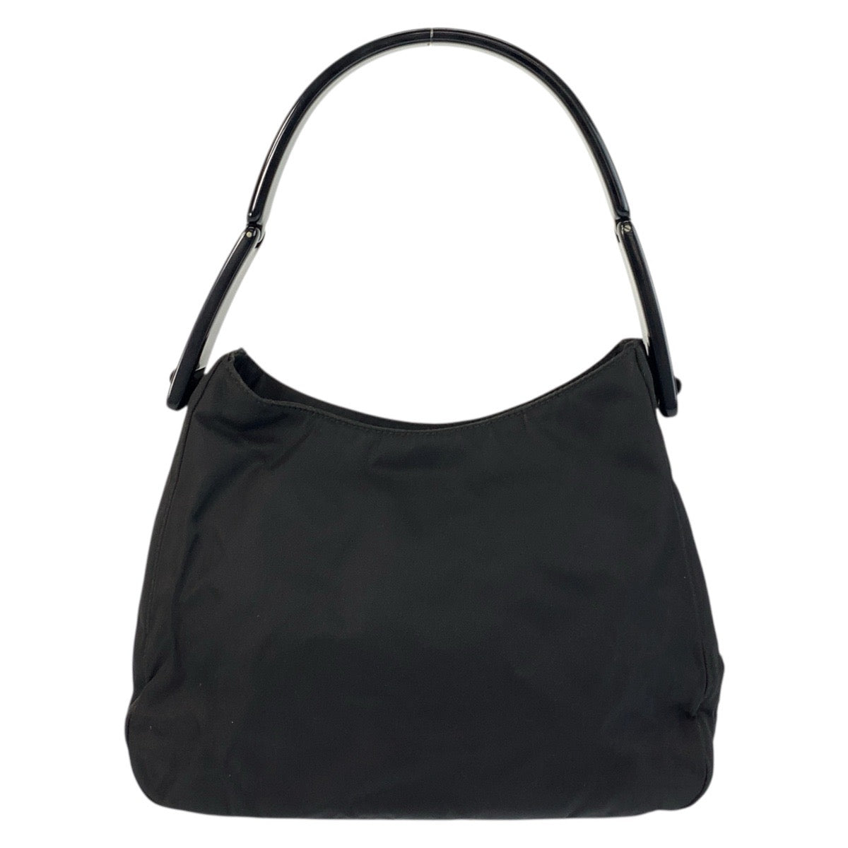 20187
PRADA Tessuto Triangle Logo Plate Black Nylon / Plastic Handbag Ladies ABP29