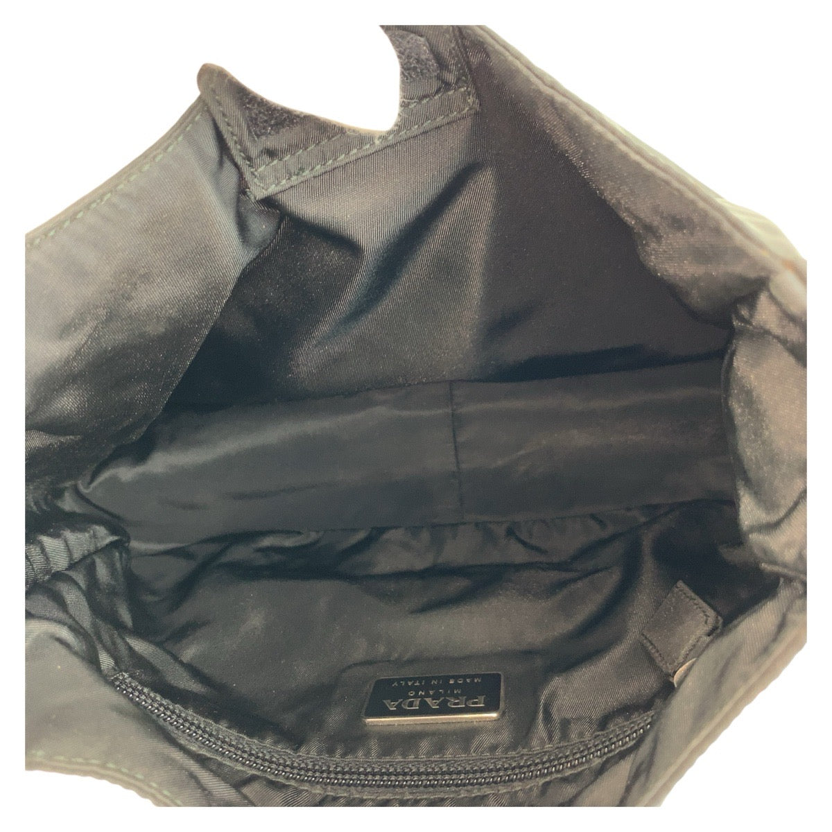 20187
PRADA Tessuto Triangle Logo Plate Black Nylon / Plastic Handbag Ladies ABP29