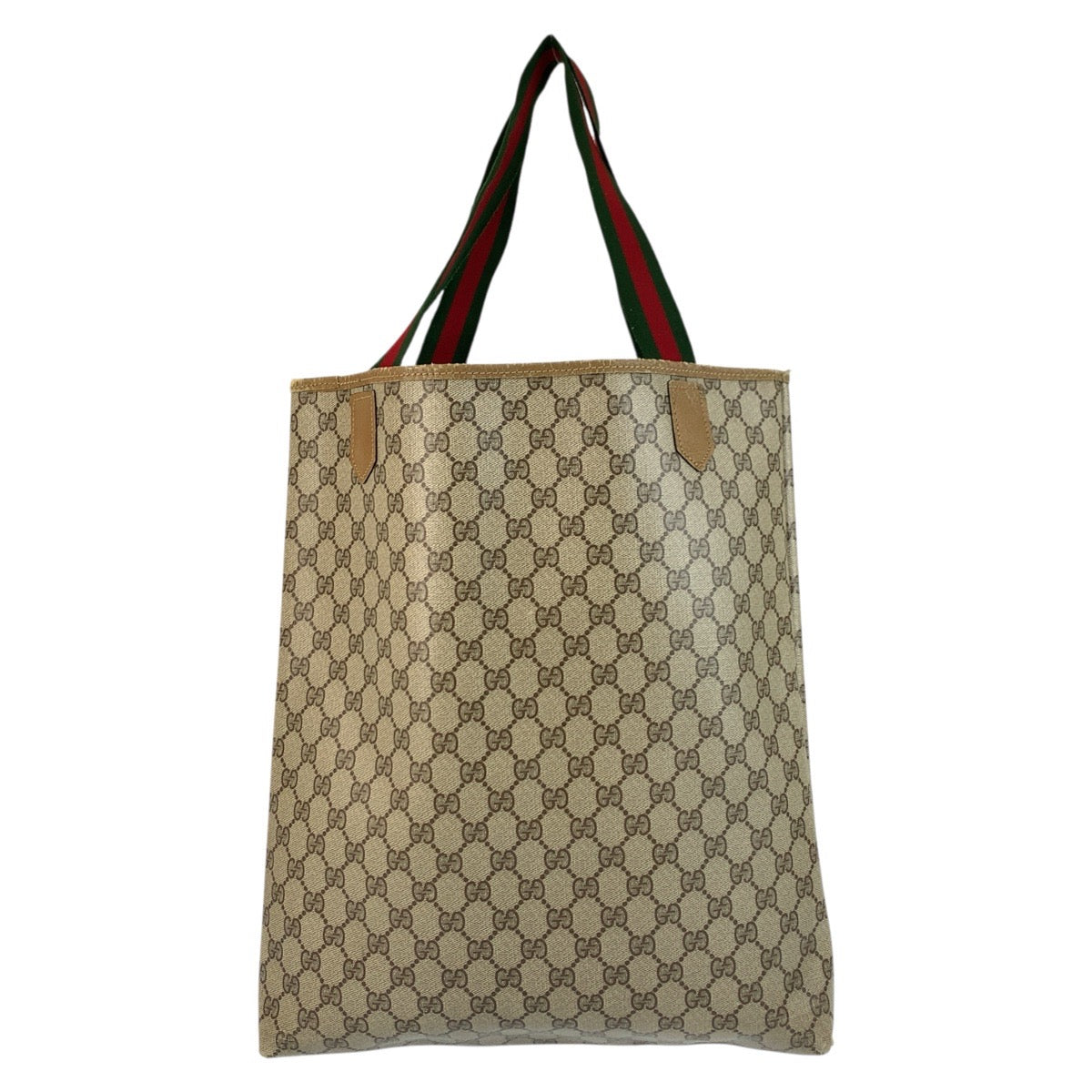 20189
GUCCI グッチ ヴィンテージ シェリーライン ベージュ GGスプリームキャンバス / レザー トートバッグ ショルダーバッグ レディース AB16