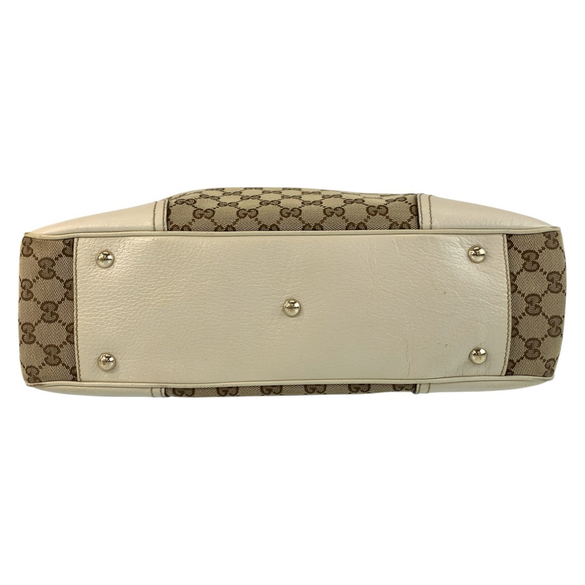 20190
GUCCI Princy Sherry Line Beige Ivory Gold Hardware GG Canvas / Leather 163805 Tote Bag Shoulder Bag Ladies ABP36