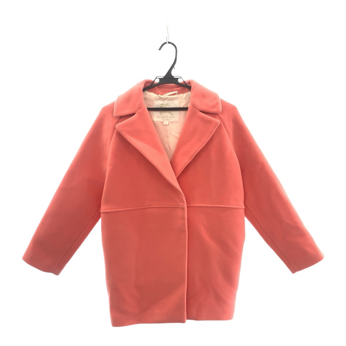 20192
BURBERRY バーバリー 12Y/152cm ピンク ウール オーバーコート ダブルブレスト キッズ ABP16