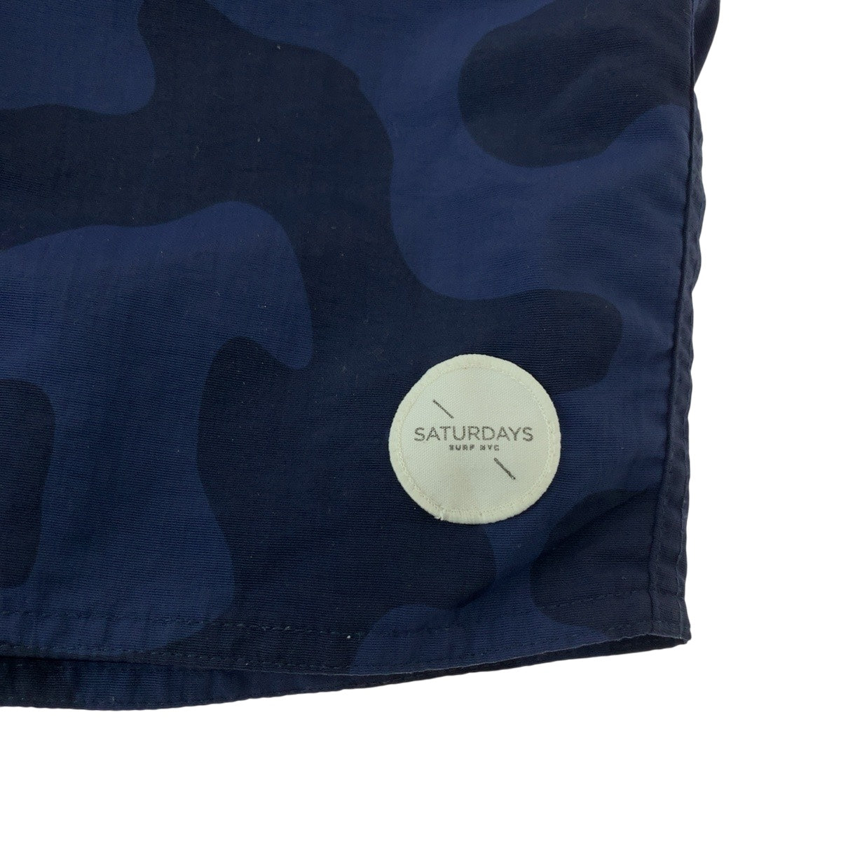 20193
Saturdays NYC Saturdays Surf NYC Camouflage Size 30 Navy White Nylon Half Shorts Swimwear Swim Trunks Surf Shorts Amphibious Men's AB9