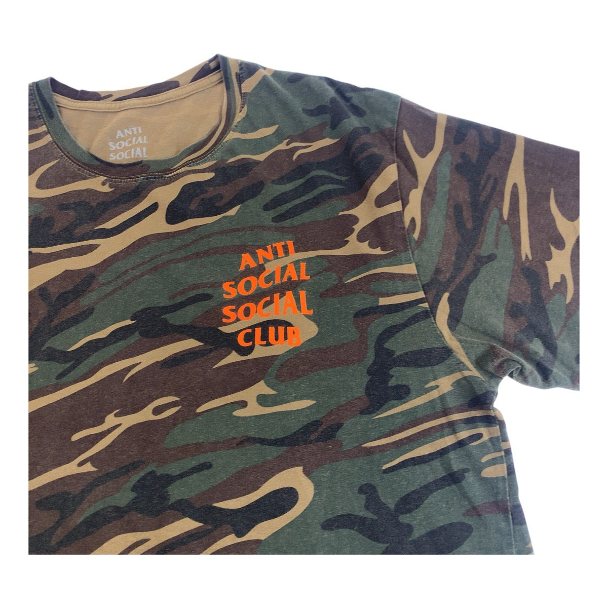 20197
ANTI SOCIAL SOCIAL CLUB アンチソーシャルソーシャルクラブ カモフラ サイズL マルチカラー コットン 半袖Tシャツ クルーネック メンズ ABP8