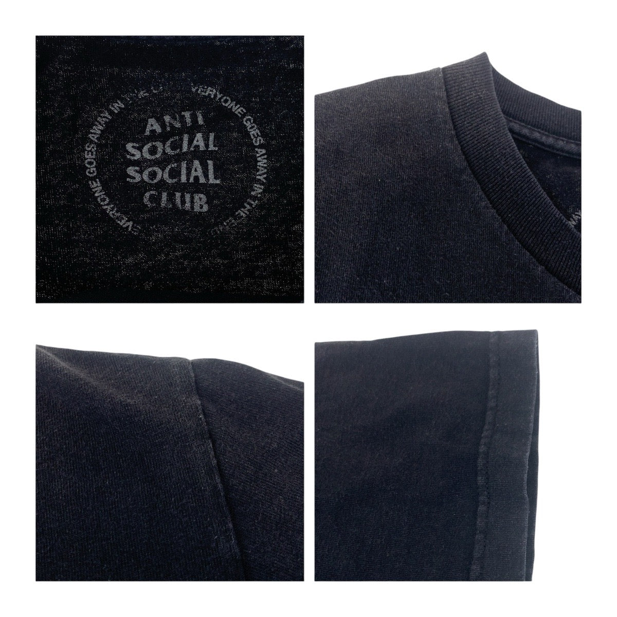 20198
ANTI SOCIAL SOCIAL CLUB アンチソーシャルソーシャルクラブ サイズL相当 ブラック 黒 マルチカラー コットン Tシャツ 半袖シャツ 男女兼用 メンズ AB8