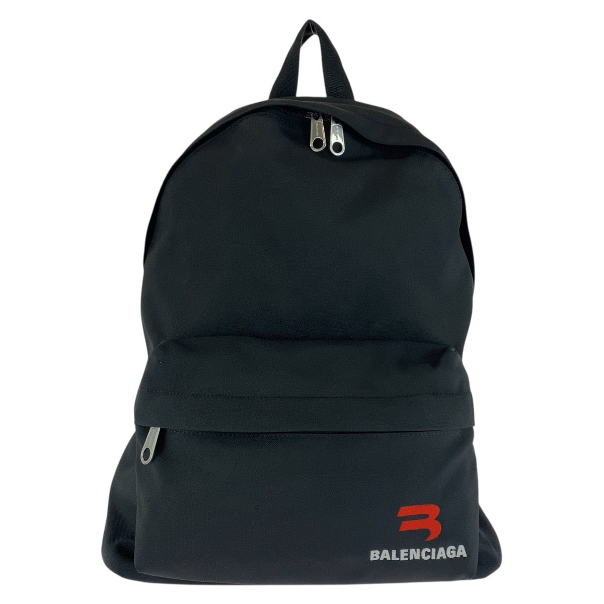 20201
BALENCIAGA バレンシアガ ブラック 黒 シルバー金具 ナイロン リュック バックパック メンズ ABP