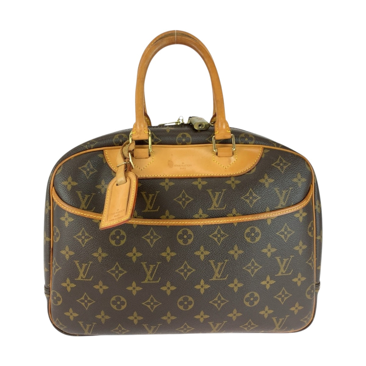 20203
LOUIS VUITTON ルイヴィトン モノグラム ドーヴィル ブラウン ゴールド金具 PVC M47270 ハンドバッグ レディース AB52