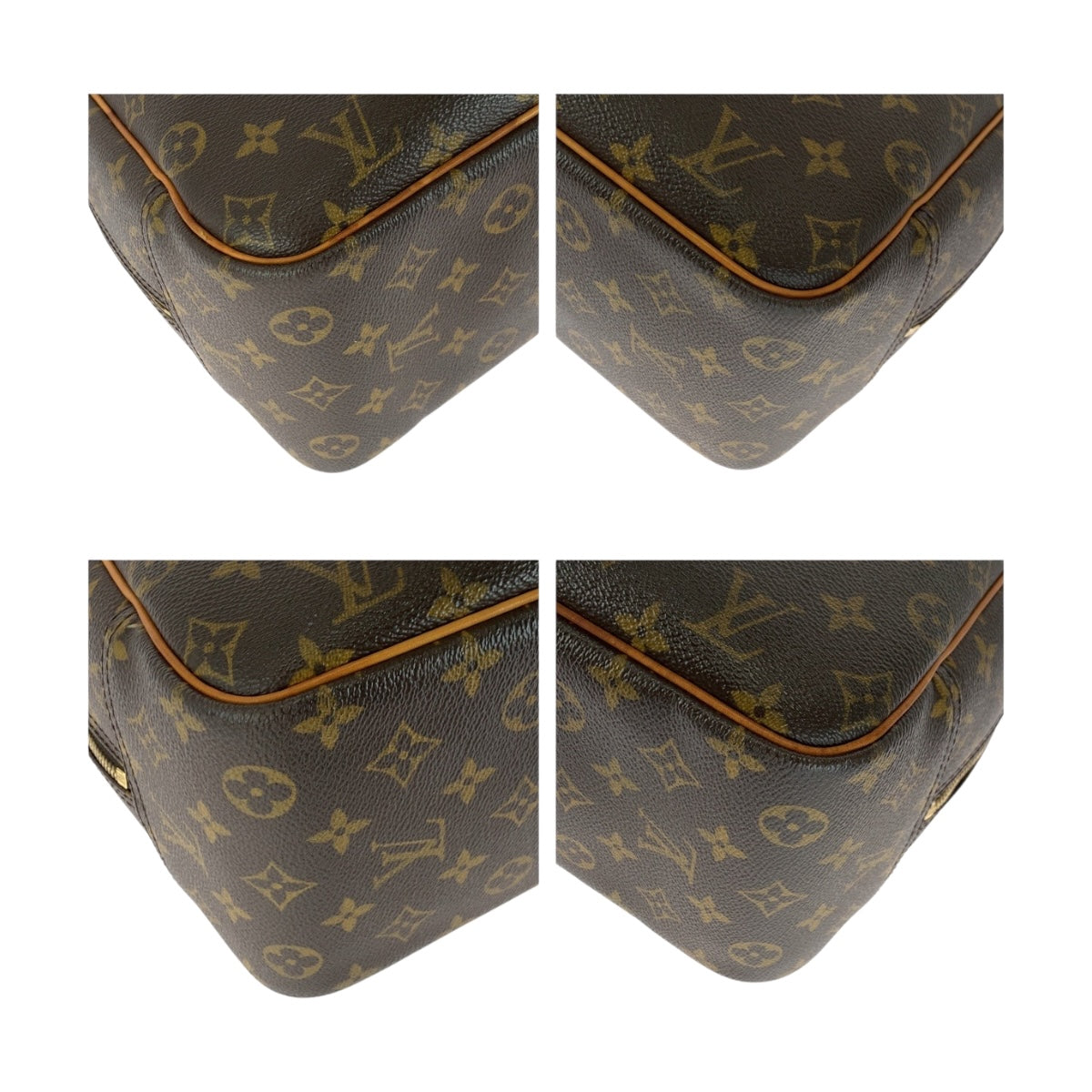 20203
LOUIS VUITTON ルイヴィトン モノグラム ドーヴィル ブラウン ゴールド金具 PVC M47270 ハンドバッグ レディース AB52