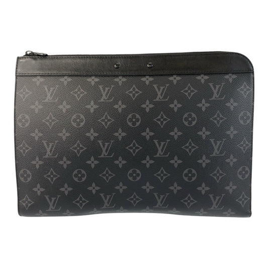 20204
LOUIS VUITTON ルイヴィトン モノグラム エクリプス ポシェット ジュール ブラック グレー PVC / レザー M82074 クラッチバッグ セカンドバッグ メンズ ABP62