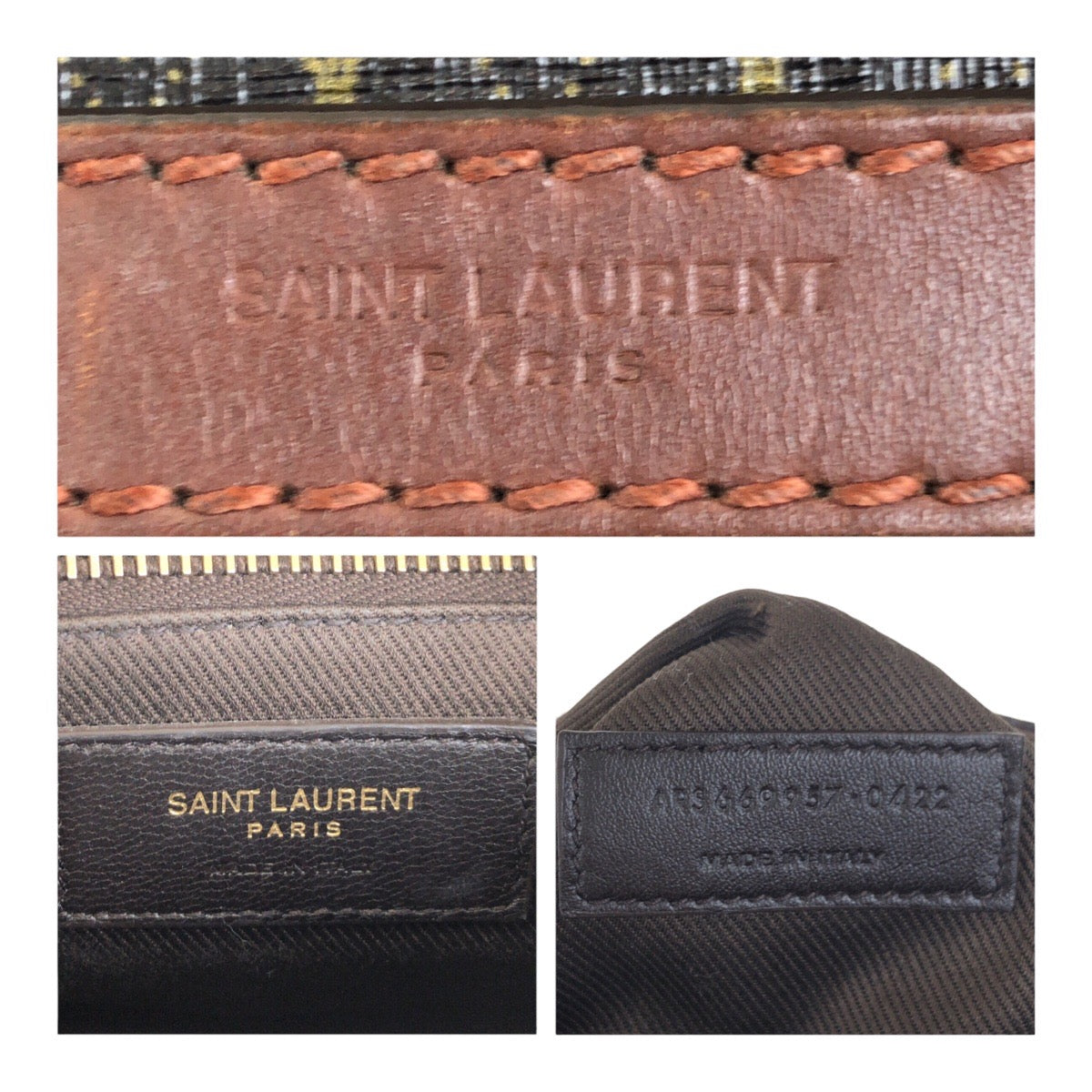 20209
SAINT LAURENT PARIS Saint Laurent Paris Le Monogram YSL Brown Gold Hardware Leather 669957 Shoulder Bag Crossbody Bag Ladies AB64