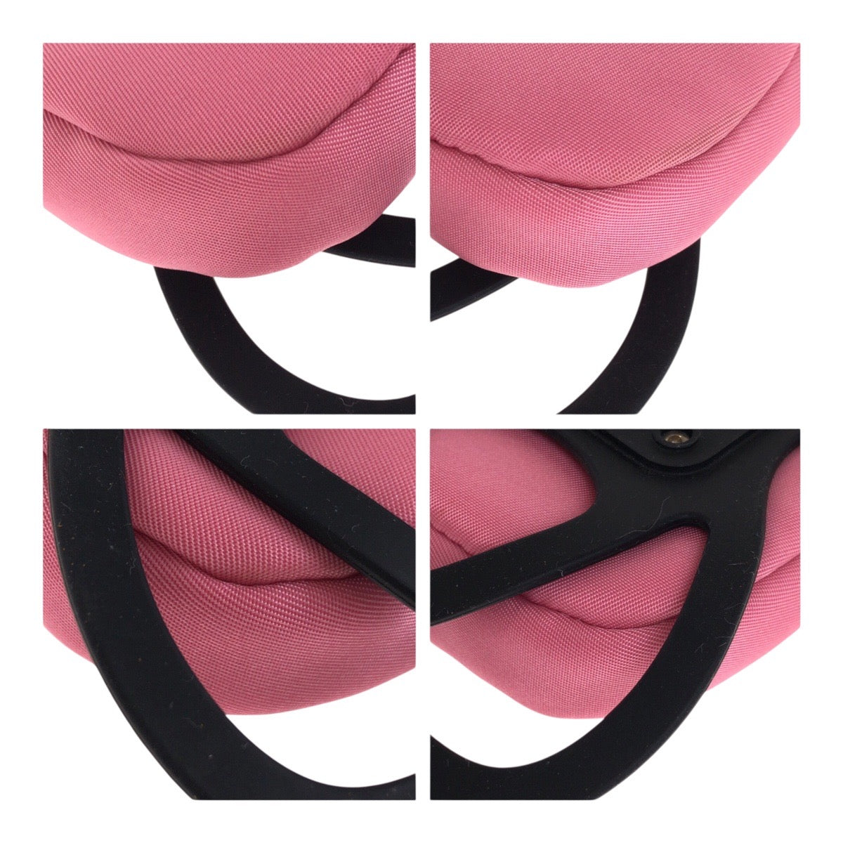 20214
PRADA プラダ テスート 三角ロゴプレート ピンク シルバー 金具 ナイロン / ゴム ポーチ スマホケース iPhoneケース スマートフォンホルダー レディース A36