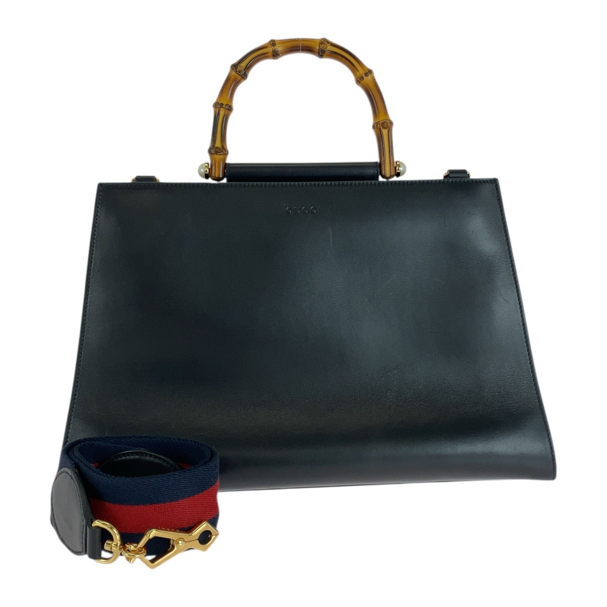 20217
GUCCI グッチ バンブー ニムフェア ブラック 黒 ゴールド金具 レザー 453764 ハンドバッグ ショルダーバッグ 2WAY レディース ABP82