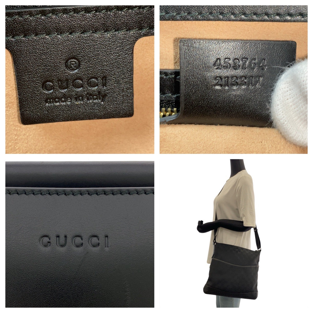 20217
GUCCI グッチ バンブー ニムフェア ブラック 黒 ゴールド金具 レザー 453764 ハンドバッグ ショルダーバッグ 2WAY レディース ABP82