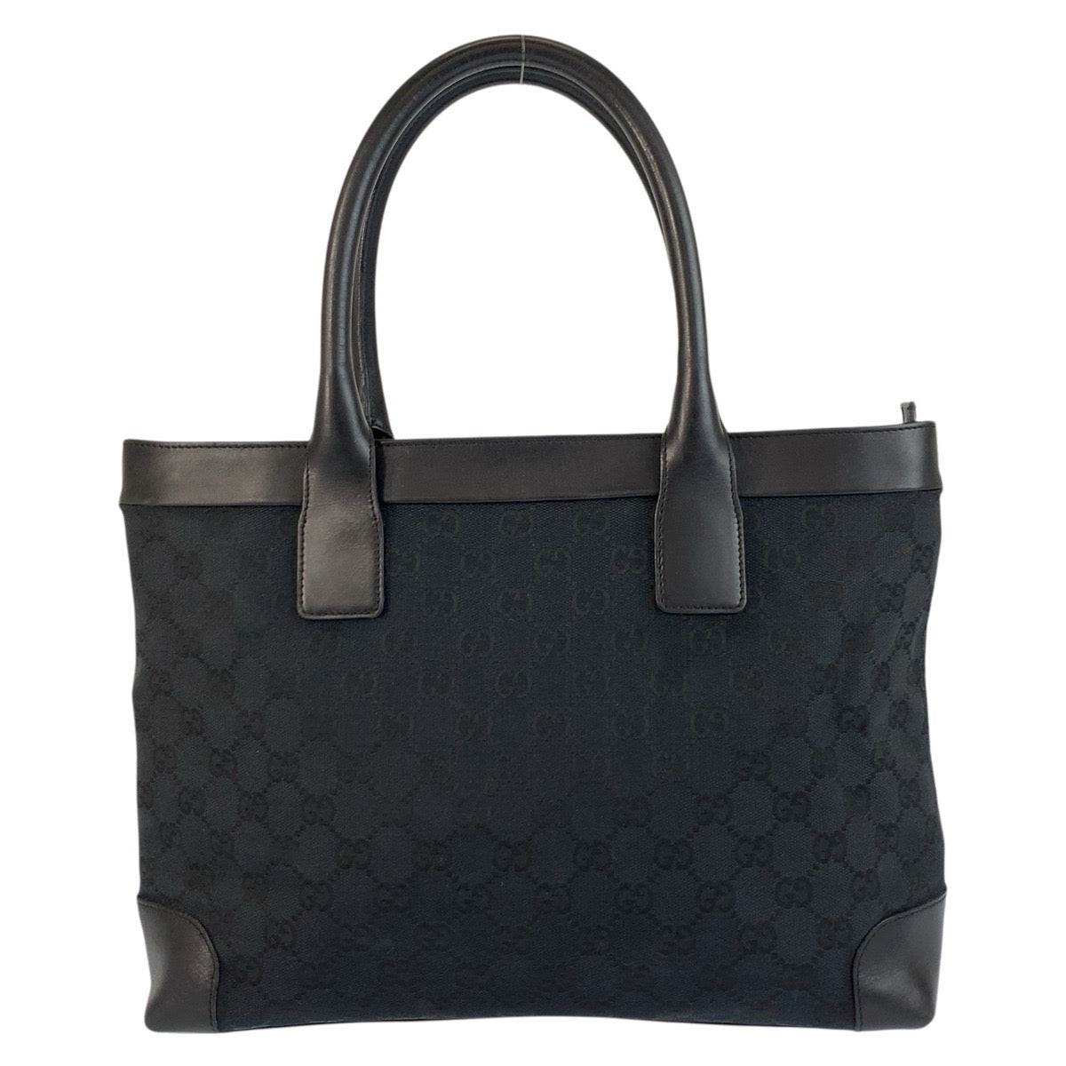 20220
GUCCI グッチ ブラック 黒 GGキャンバス / レザー 002 1119 トートバッグ ハンドバッグ レディース ABP32