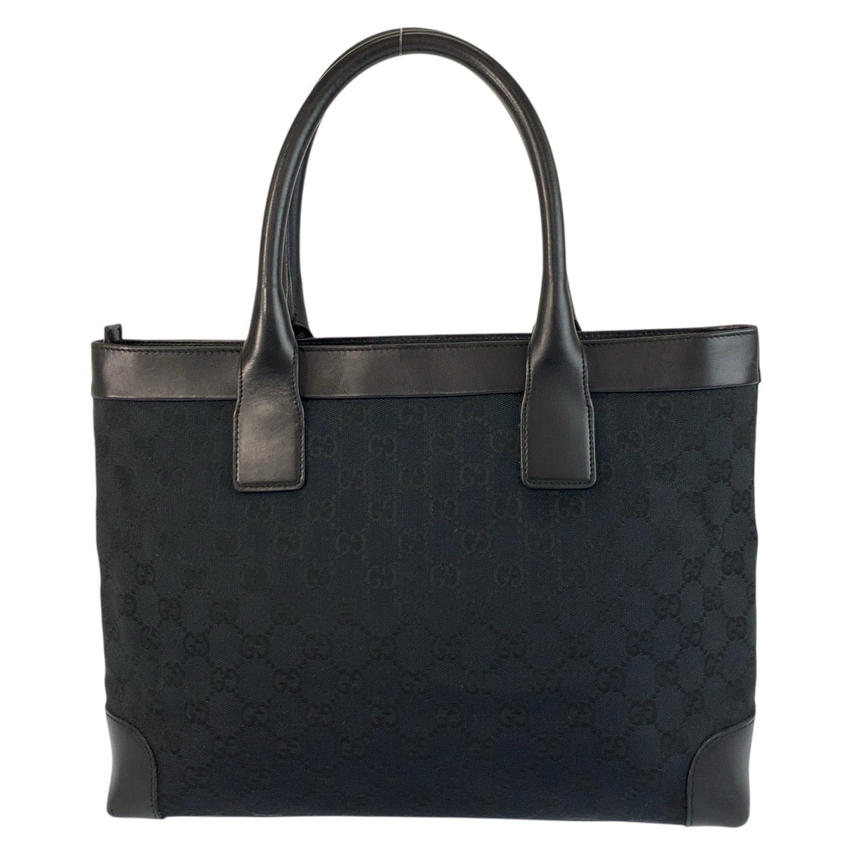 20220
GUCCI グッチ ブラック 黒 GGキャンバス / レザー 002 1119 トートバッグ ハンドバッグ レディース ABP32