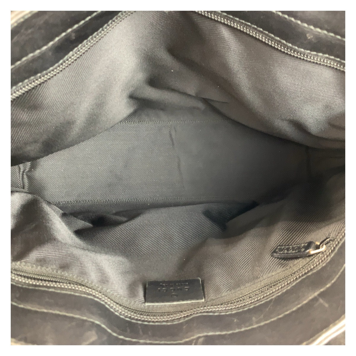 20220
GUCCI グッチ ブラック 黒 GGキャンバス / レザー 002 1119 トートバッグ ハンドバッグ レディース ABP32