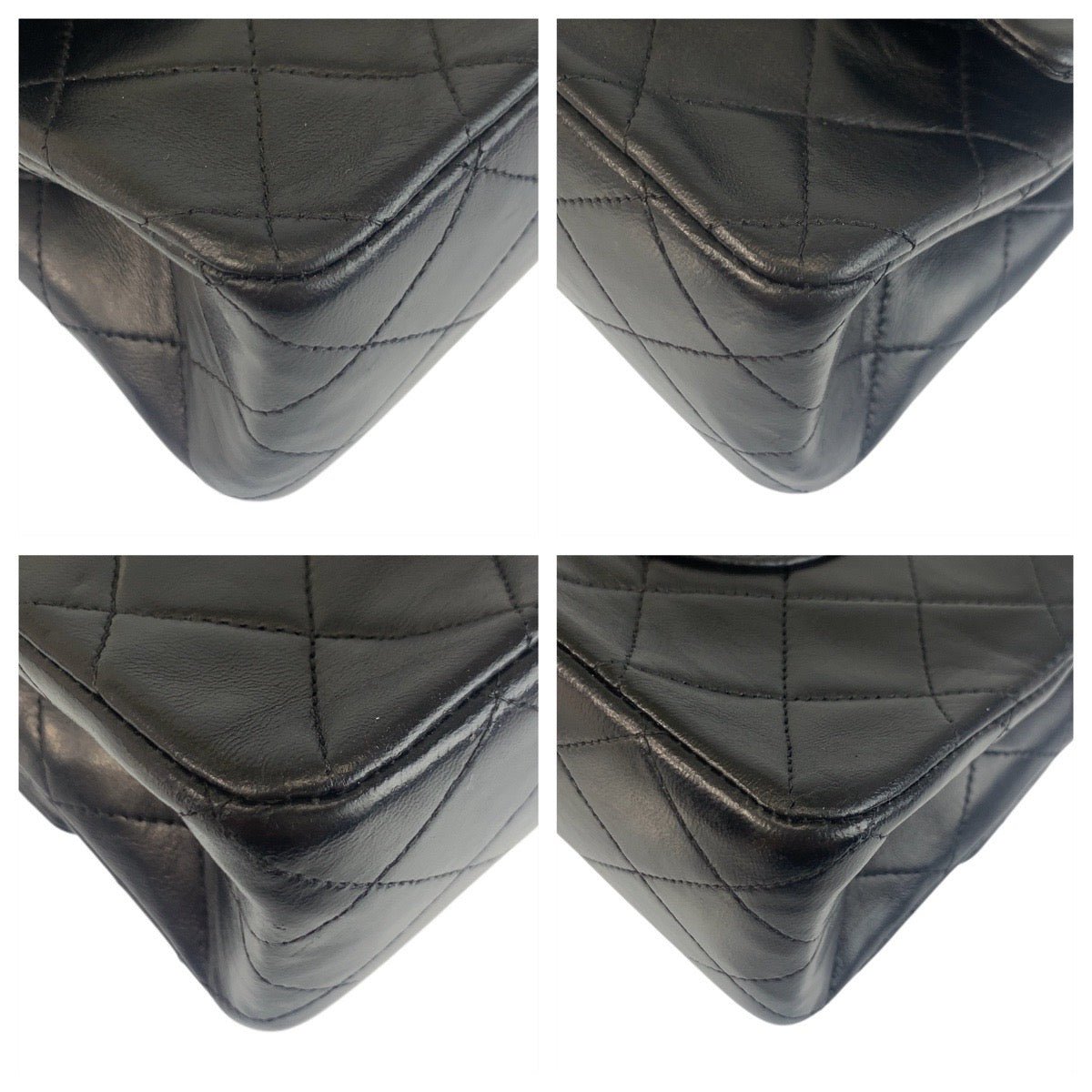 20224
CHANEL シャネル マトラッセ ダブルフラップ ココマーク ターンロック ブラック 黒 ゴールド金具 レザー チェーンショルダーバッグ レディース AB300