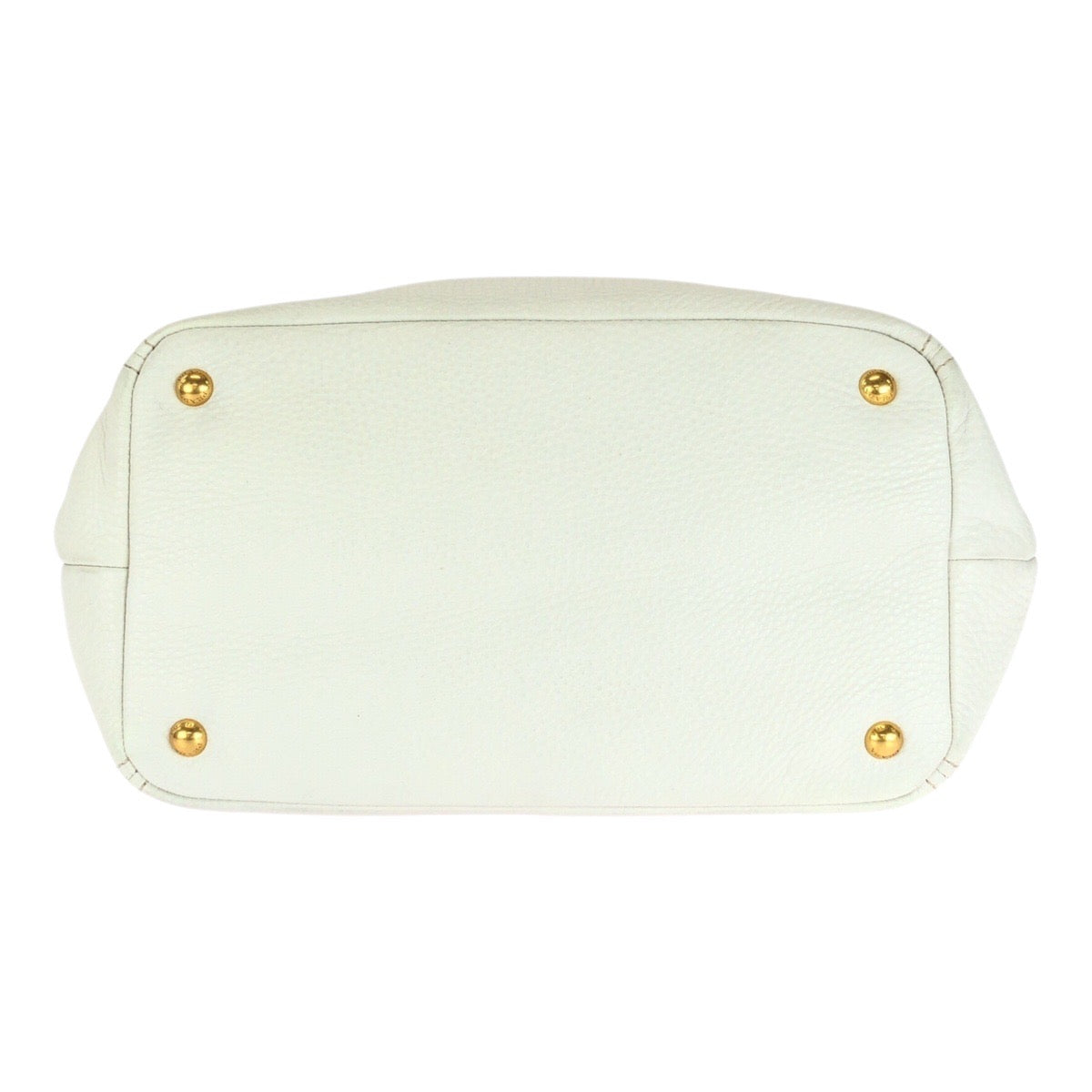 20225
PRADA プラダ ヴィッテロダイノ ホワイト ゴールド 金具 レザー BN2534 トートバッグ ハンドバッグ レディース AB59