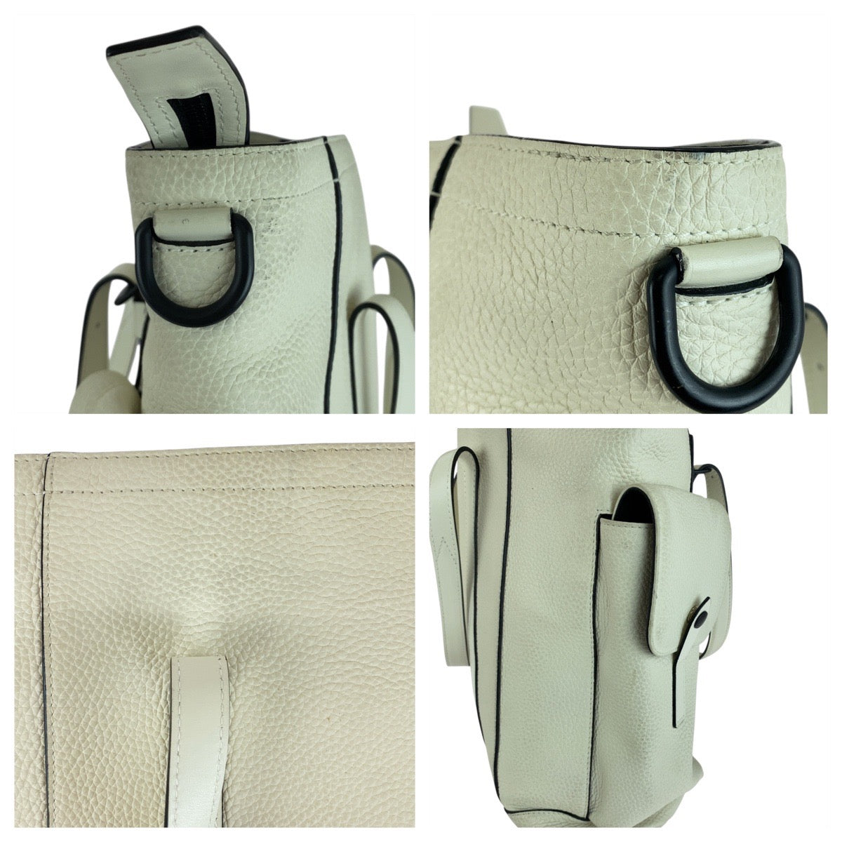 20226
LOUIS VUITTON ルイヴィトン トリヨン クリストファートート ホワイト クリーム ブラック金具 レザー M58477 トートバッグ ハンドバッグ メンズ AB160