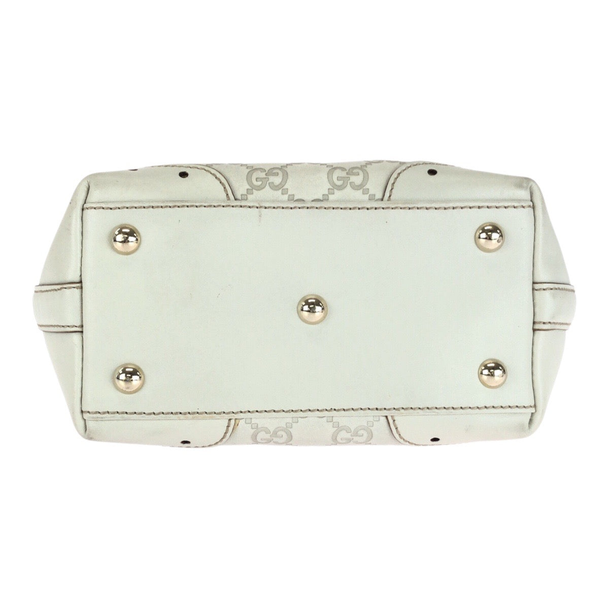 20227
GUCCI グッチ グッチシマ ホワイト ゴールド 金具 レザー 145994 トートバッグ ショルダーバック レディース AB30