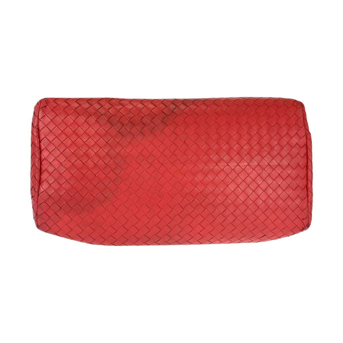 20228
BOTTEGAVENETA ボッテガヴェネタ イントレチャート ローマ レッド シルバー金具 レザー ハンドバッグ トートバッグ レディース ABP70