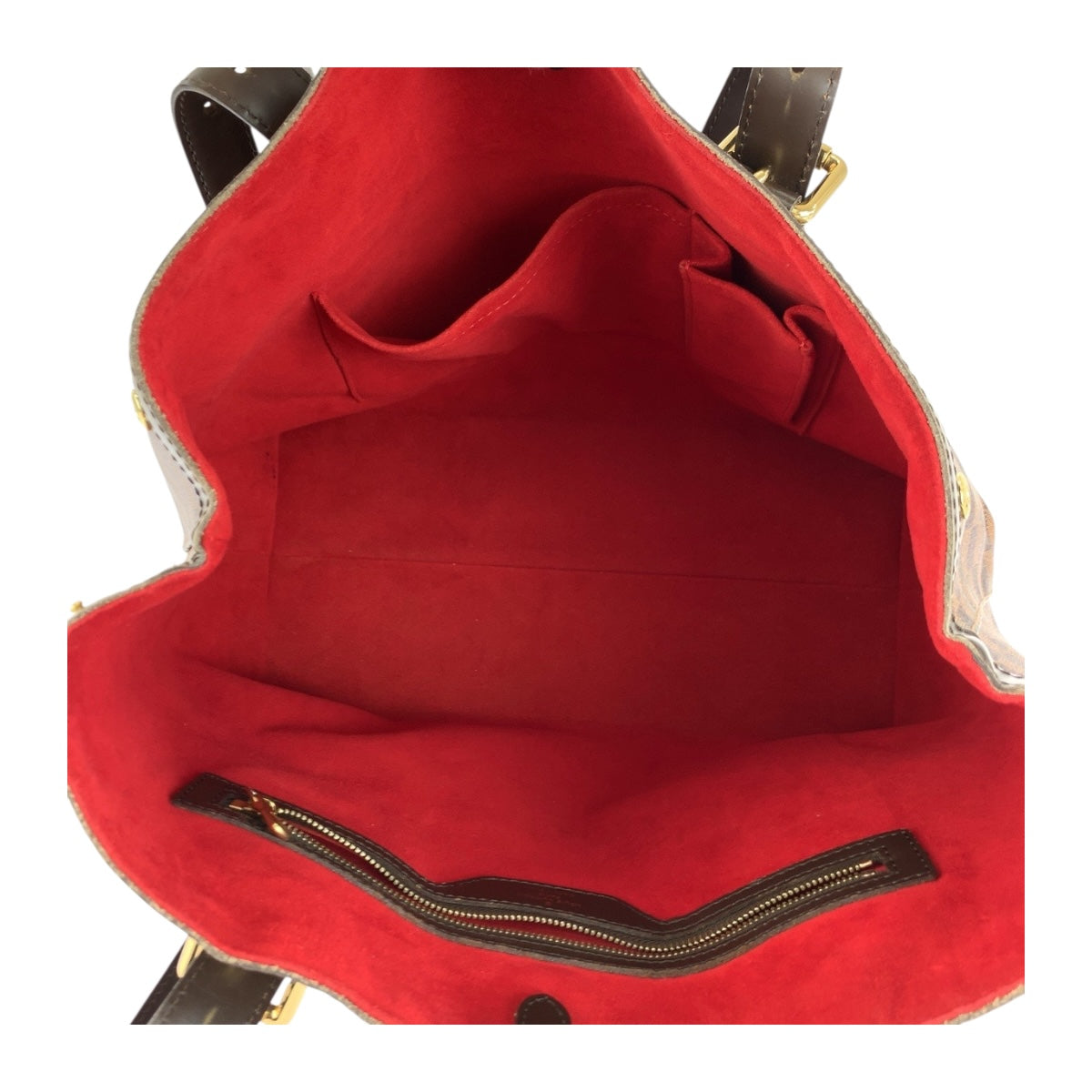 20229
LOUIS VUITTON ルイヴィトン ダミエ ハムステッドMM ブラウン ゴールド金具 PVC N51204 トートバッグ ショルダーバッグ レディース ABP74