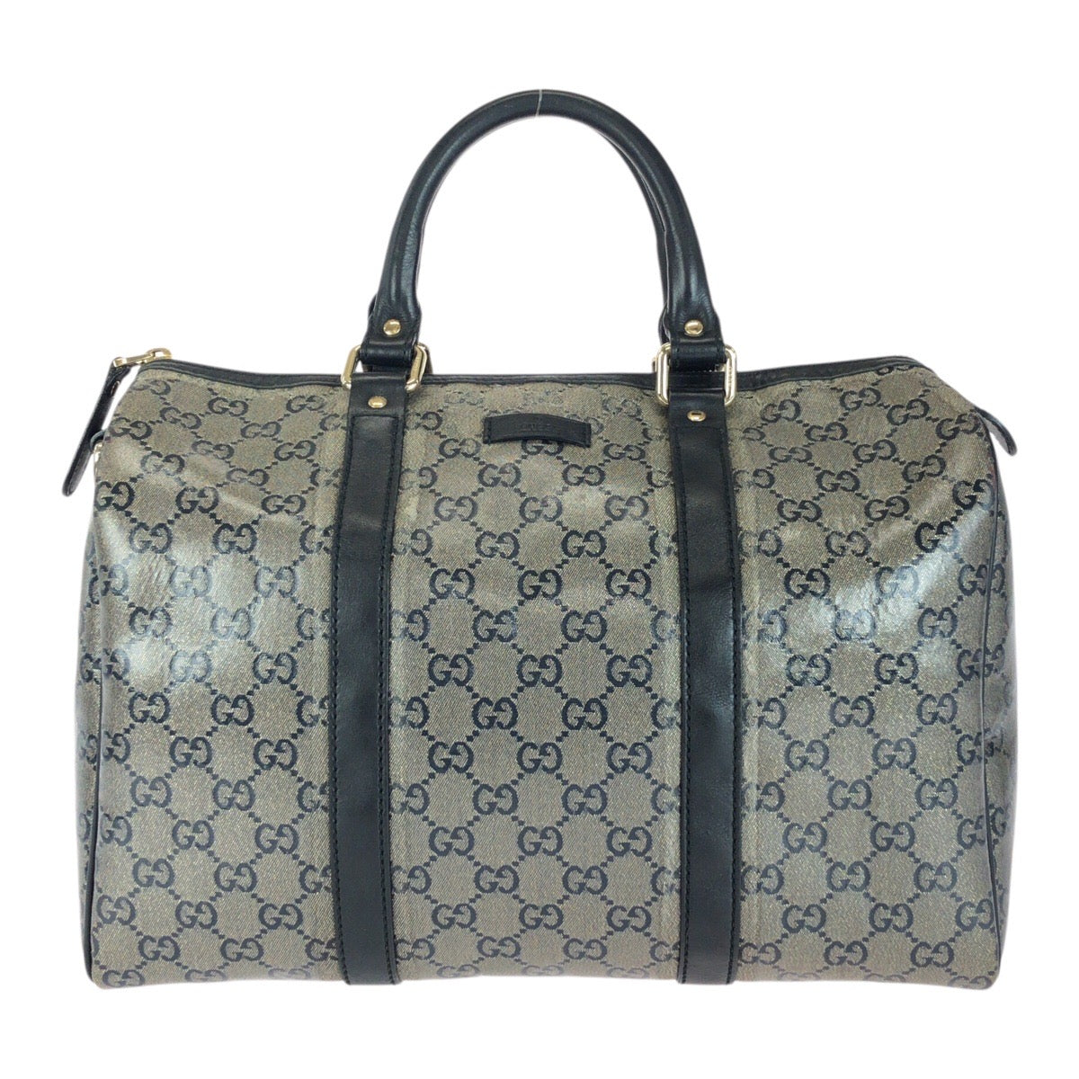 20231
GUCCI グッチ GGクリスタル グレー ブラック ゴールド 金具 PVC 193603 ハンドバッグ ボストンバッグ レディース AB32