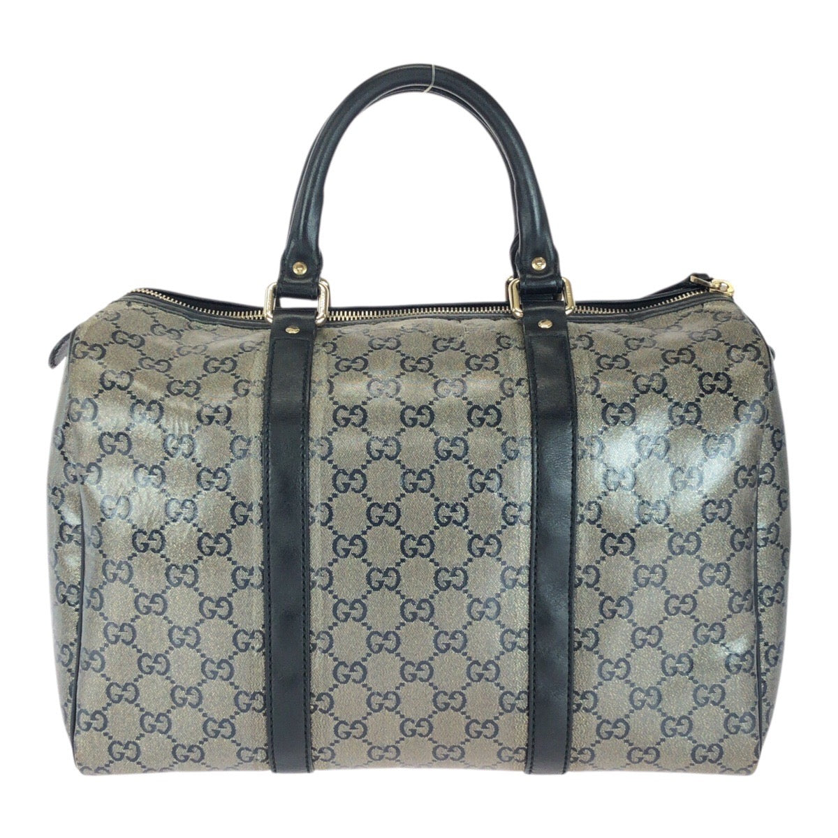 20231
GUCCI グッチ GGクリスタル グレー ブラック ゴールド 金具 PVC 193603 ハンドバッグ ボストンバッグ レディース AB32