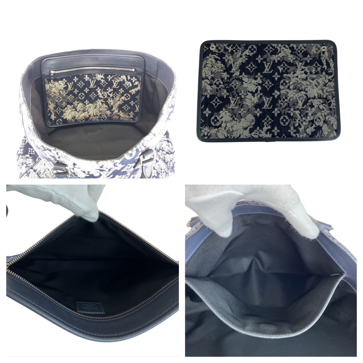 20234
LOUIS VUITTON ルイヴィトン モノグラム タペストリー グランサック ブルー シルバー金具 モノグラムキャンバス M57284 トートバッグ ビジネスバッグ メンズ AB124