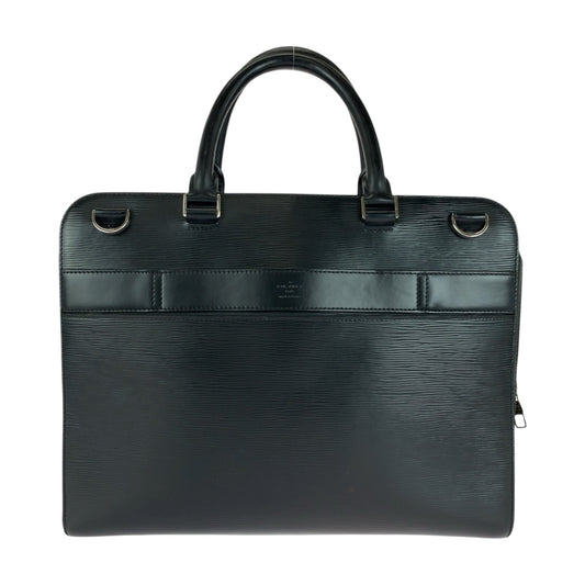 20239
LOUIS VUITTON ルイヴィトン エピ バサーノMM ノワール ブラック 黒 シルバー金具 エピレザー M54032 ビジネスバッグ ハンドバッグ メンズ AB56