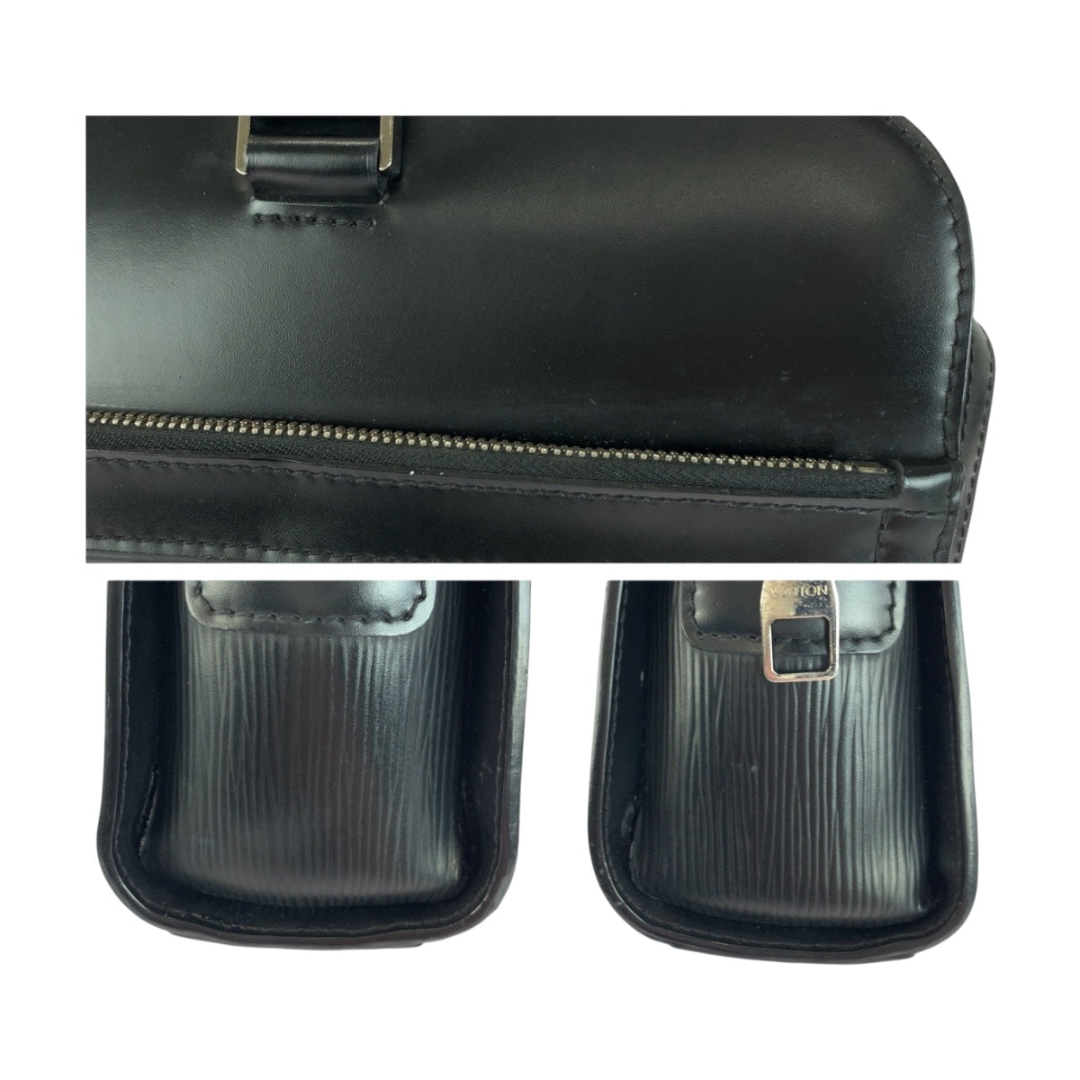 20239
LOUIS VUITTON ルイヴィトン エピ バサーノMM ノワール ブラック 黒 シルバー金具 エピレザー M54032 ビジネスバッグ ハンドバッグ メンズ AB56