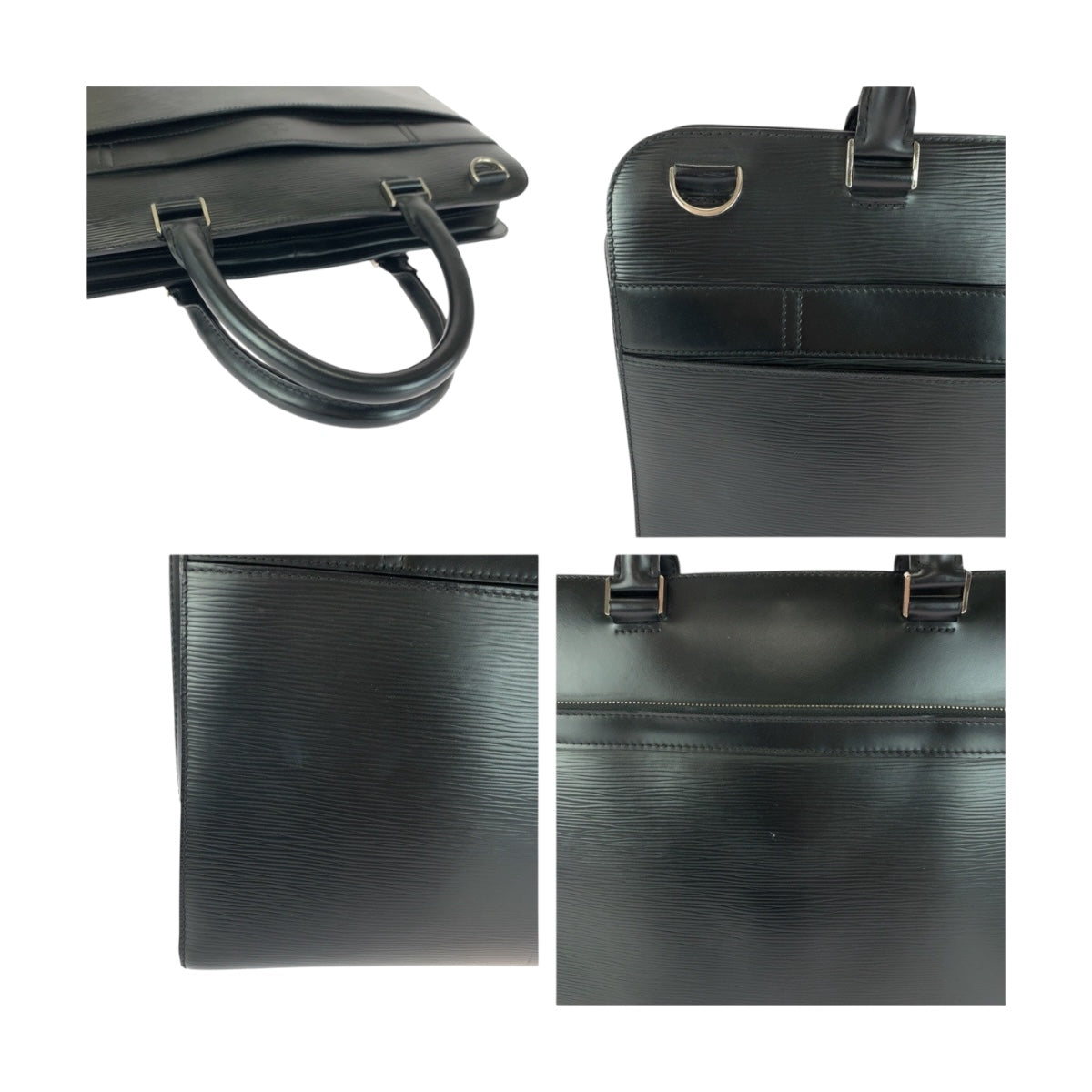 20239
LOUIS VUITTON ルイヴィトン エピ バサーノMM ノワール ブラック 黒 シルバー金具 エピレザー M54032 ビジネスバッグ ハンドバッグ メンズ AB56