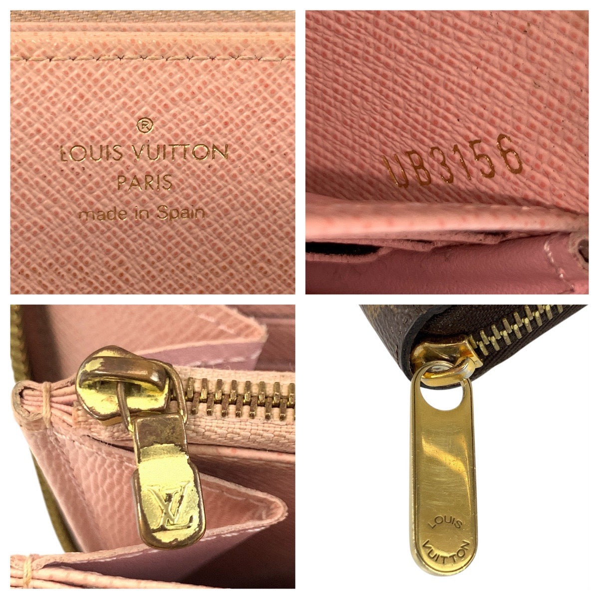20240
LOUIS VUITTON ルイヴィトン モノグラム ジッピーウォレット ブラウン ゴールド金具 PVC M41894 長財布 ロングウォレット レディース AB28