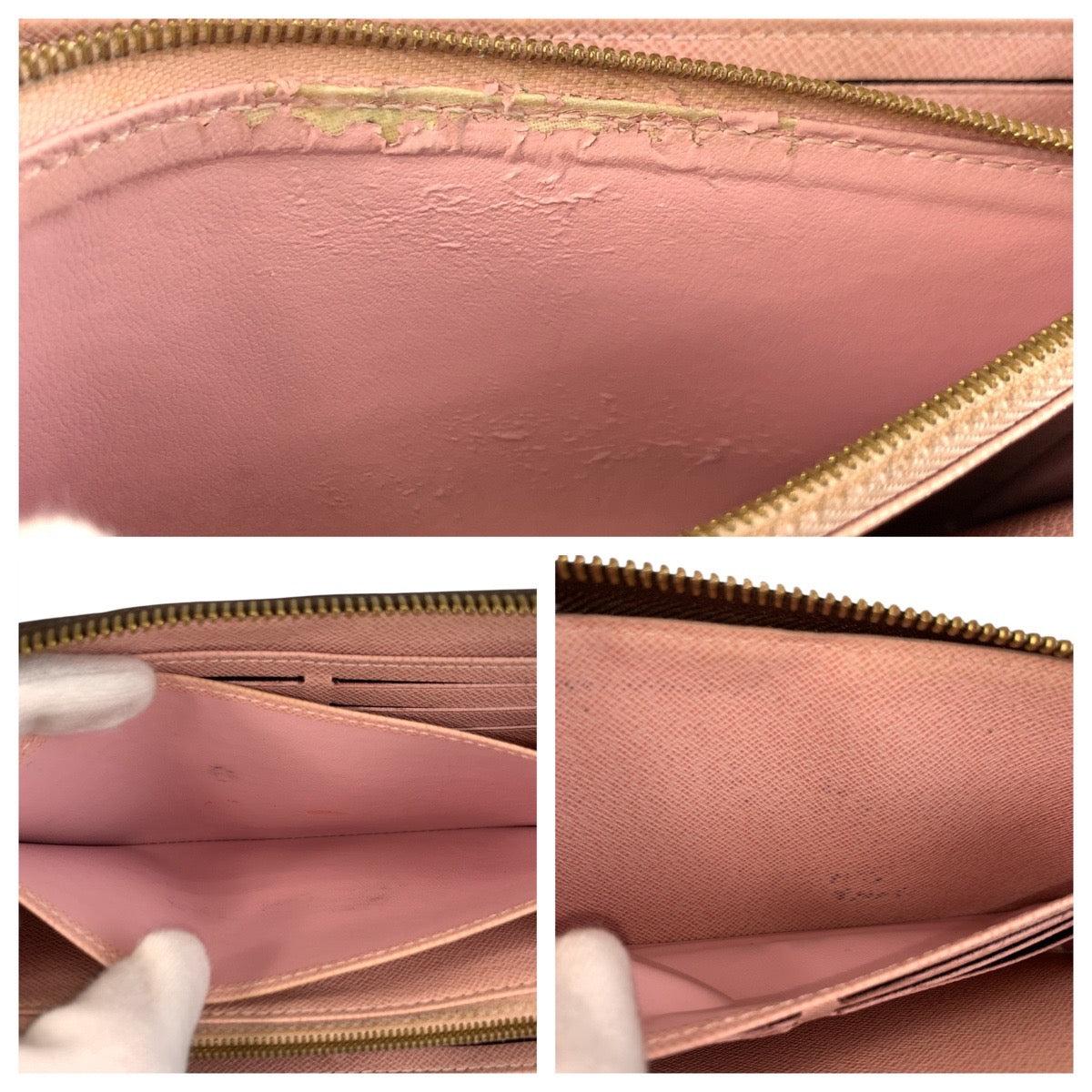 20240
LOUIS VUITTON ルイヴィトン モノグラム ジッピーウォレット ブラウン ゴールド金具 PVC M41894 長財布 ロングウォレット レディース AB28