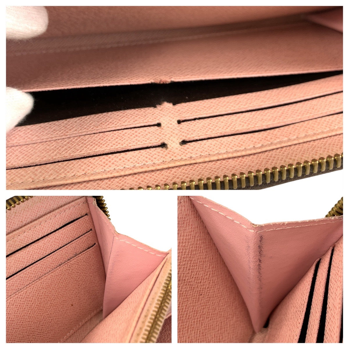 20240
LOUIS VUITTON ルイヴィトン モノグラム ジッピーウォレット ブラウン ゴールド金具 PVC M41894 長財布 ロングウォレット レディース AB28