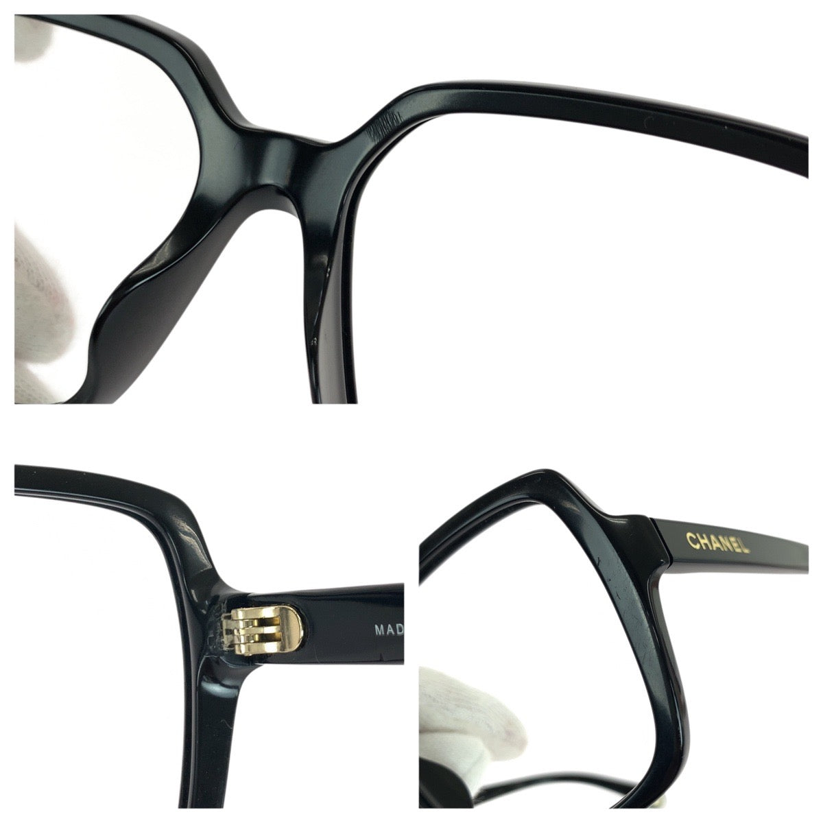 20241
CHANEL Coco Mark Black Gold Hardware Plastic 5505-A c.622/M3 54□18 140 2P S Sunglasses Eyeglasses Frame Unisex Square Women's ABP15