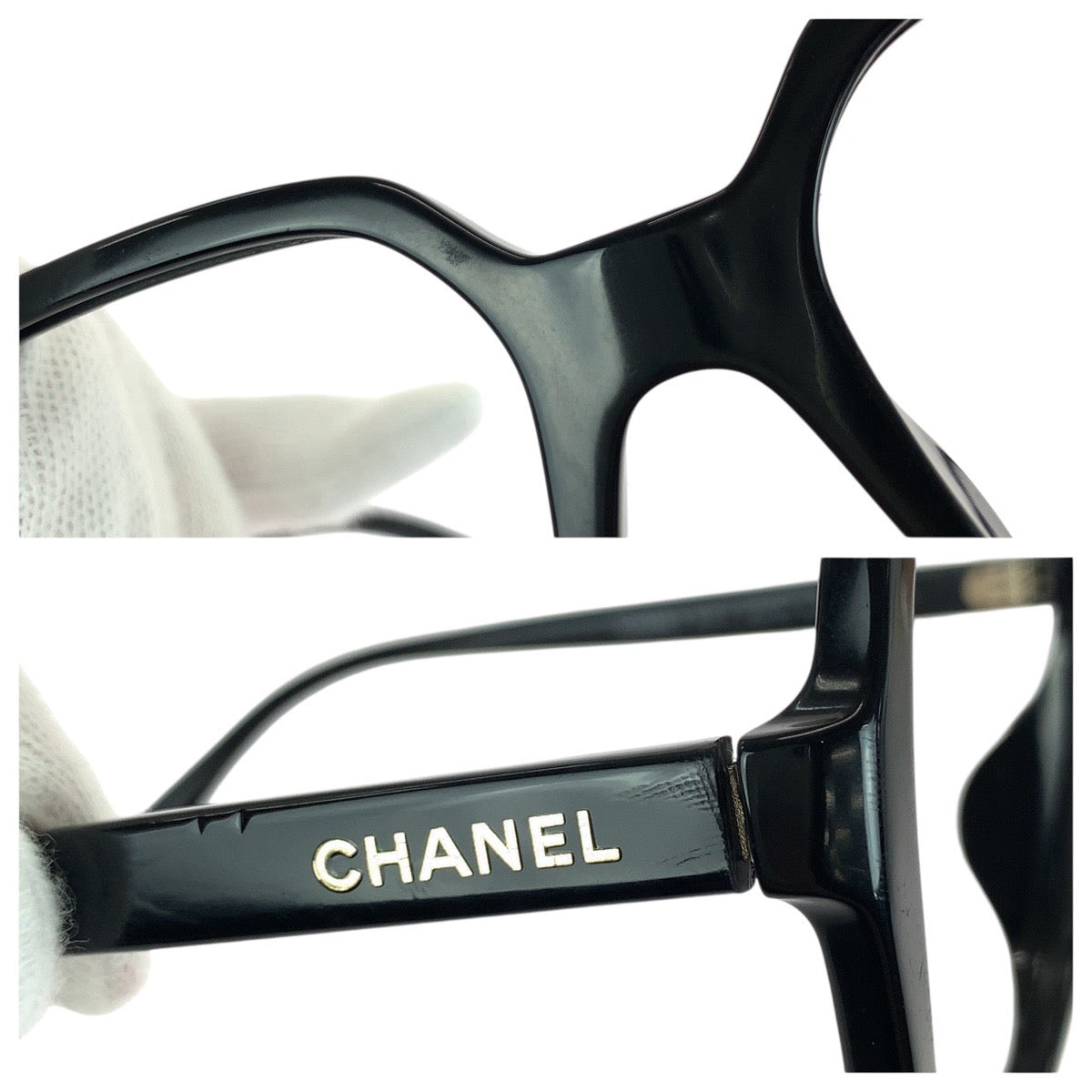20241
CHANEL Coco Mark Black Gold Hardware Plastic 5505-A c.622/M3 54□18 140 2P S Sunglasses Eyeglasses Frame Unisex Square Women's ABP15