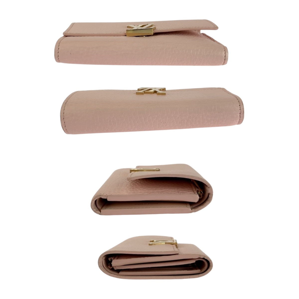 20242
LOUIS VUITTON ルイヴィトン ポルトフォイユ カプシーヌ コンパクト ジャスミンピンク ピンク ゴールド金具 レザー M82361 折財布 コンパクトウォレット レディース ABP43