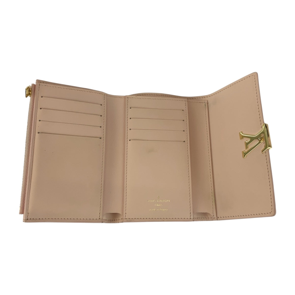 20242
LOUIS VUITTON ルイヴィトン ポルトフォイユ カプシーヌ コンパクト ジャスミンピンク ピンク ゴールド金具 レザー M82361 折財布 コンパクトウォレット レディース ABP43