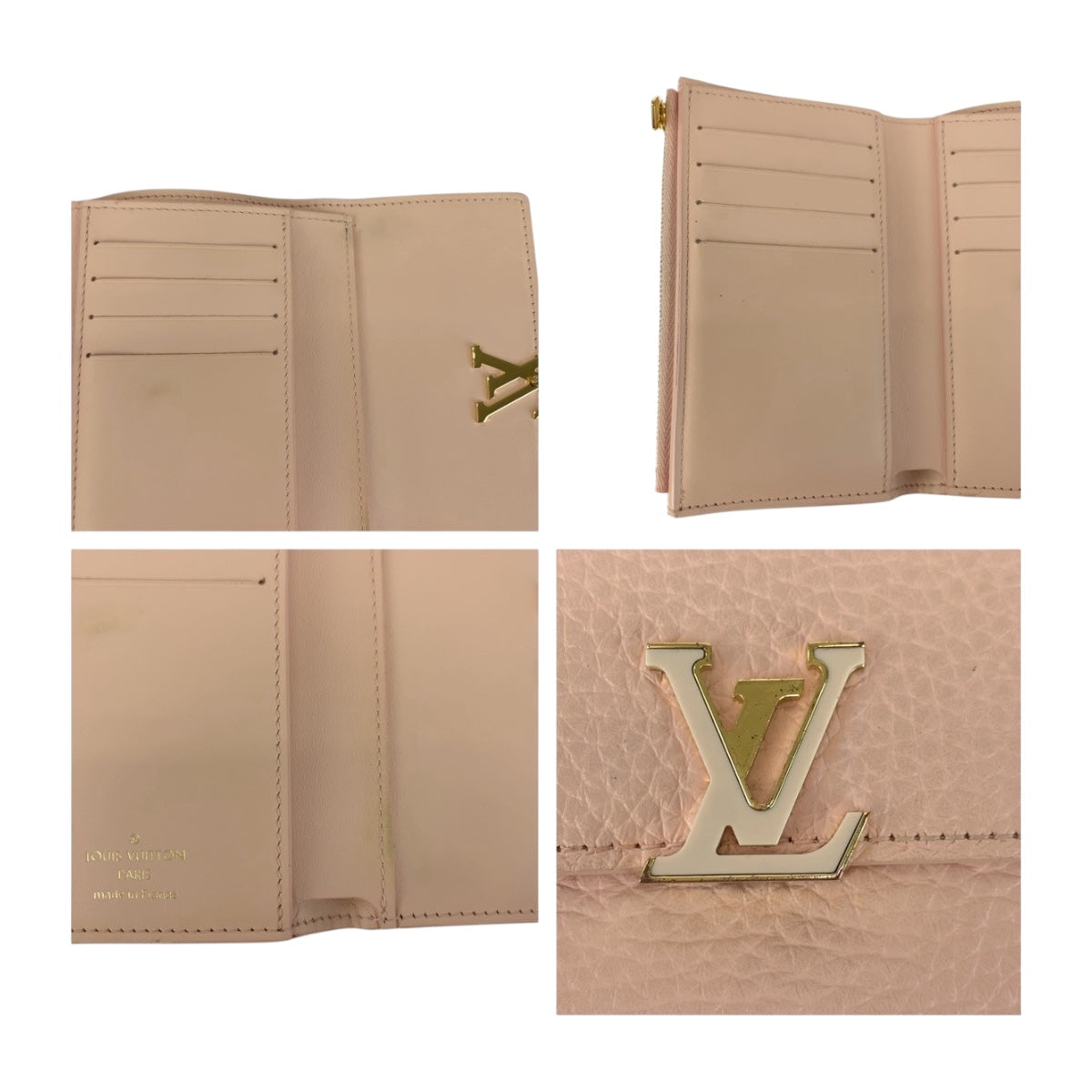 20242
LOUIS VUITTON ルイヴィトン ポルトフォイユ カプシーヌ コンパクト ジャスミンピンク ピンク ゴールド金具 レザー M82361 折財布 コンパクトウォレット レディース ABP43