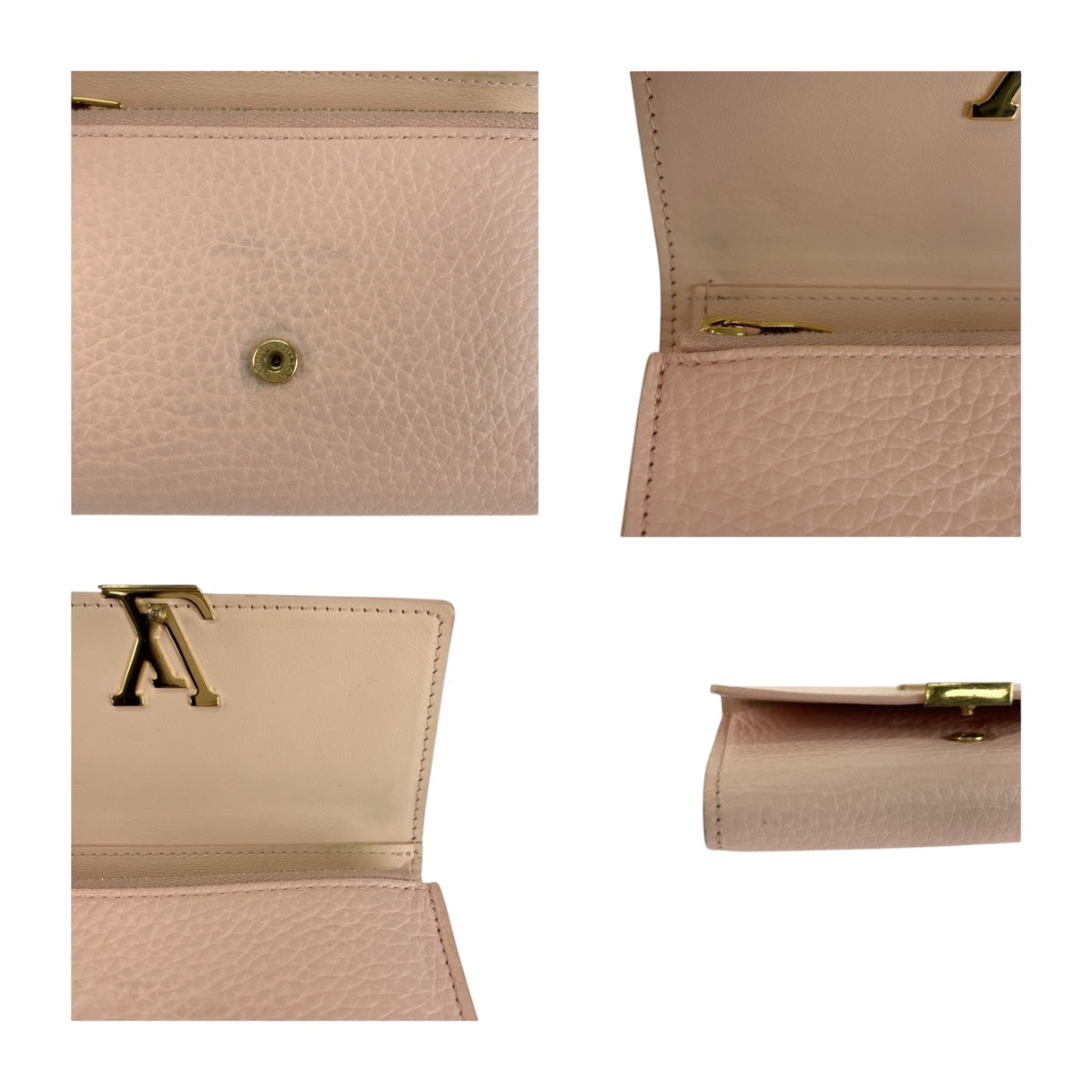 20242
LOUIS VUITTON ルイヴィトン ポルトフォイユ カプシーヌ コンパクト ジャスミンピンク ピンク ゴールド金具 レザー M82361 折財布 コンパクトウォレット レディース ABP43