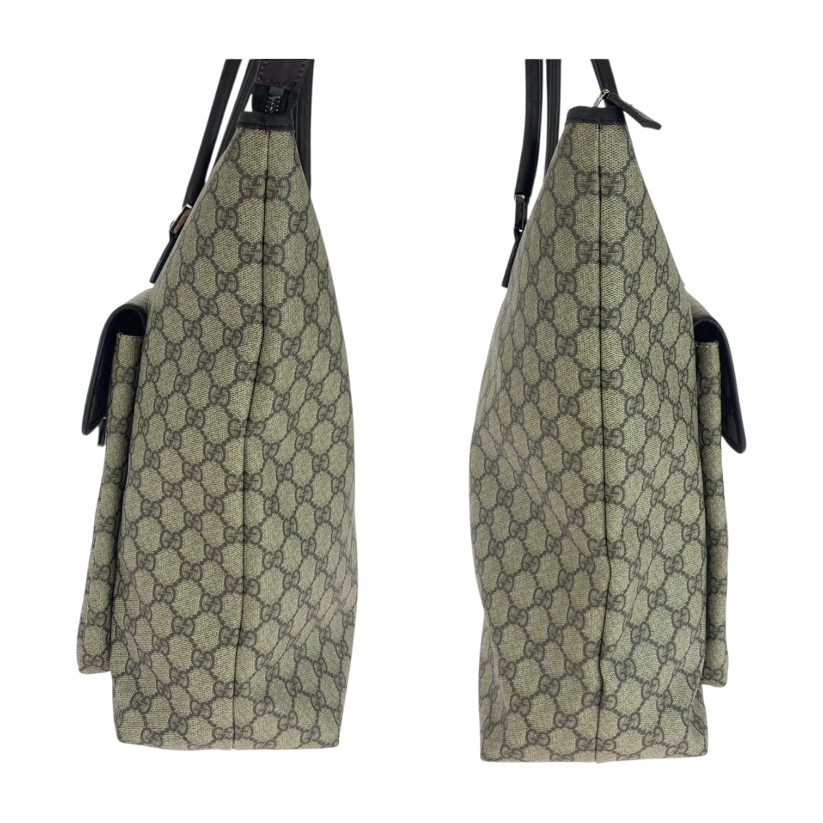 20247
GUCCI グッチ ベージュ ブラウン シルバー金具 GGスプリームキャンバス 108832 トートバッグ ショルダーバッグ レディース ABP37