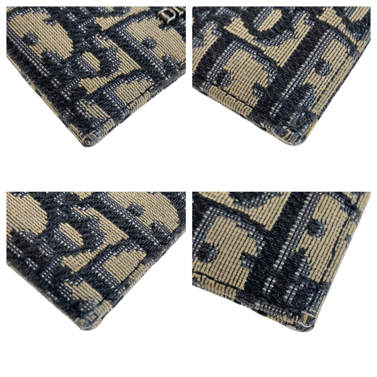 20254
Dior ディオール オブリーク ネイビー シルバー金具 キャンバス / レザー カードケース 名刺入れ 男女兼用 レディース ABP22