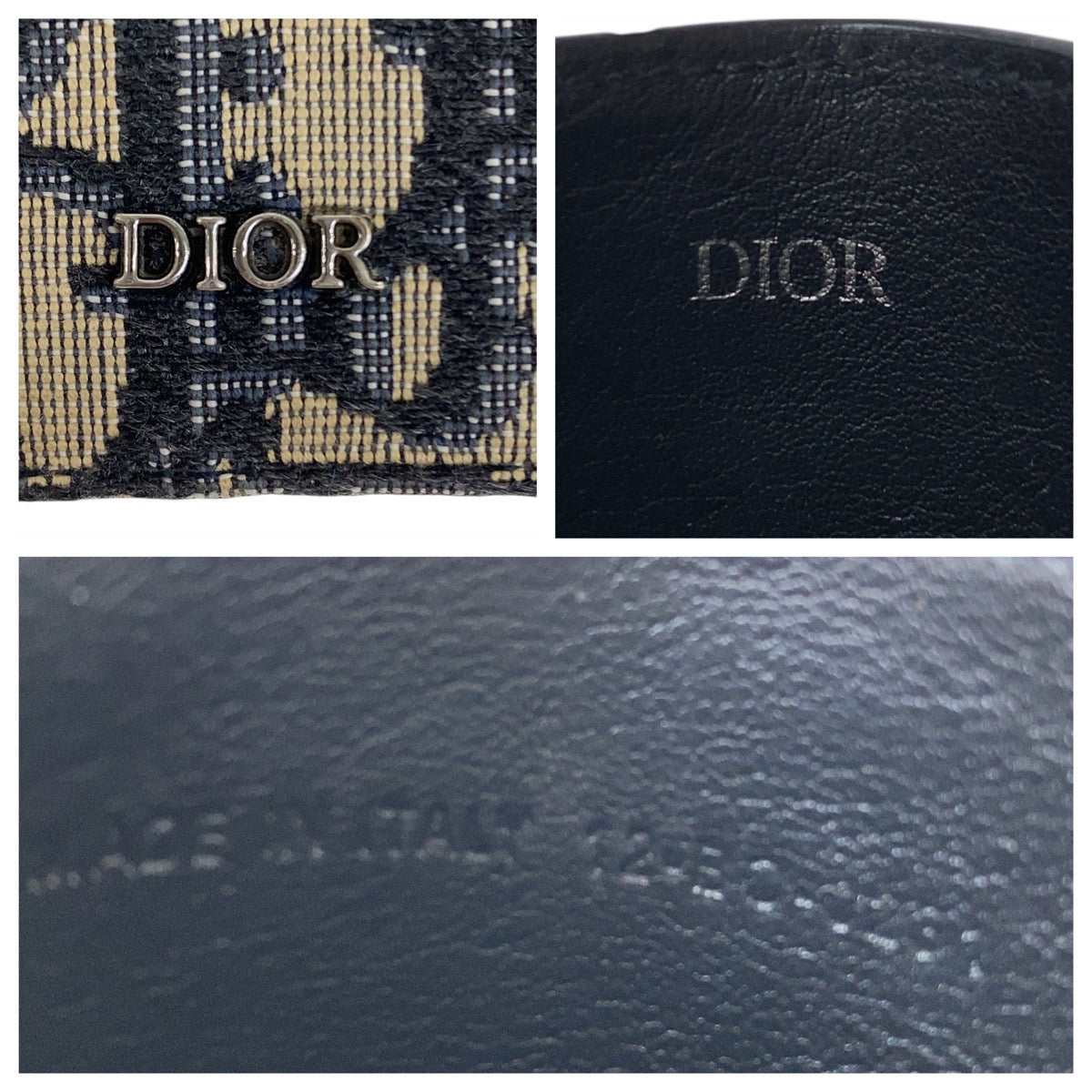 20254
Dior ディオール オブリーク ネイビー シルバー金具 キャンバス / レザー カードケース 名刺入れ 男女兼用 レディース ABP22