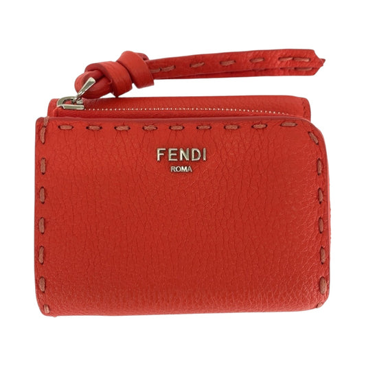 20255
FENDI フェンディ ピーカブー マイクロ レッド シルバー金具 レザー 8M0499 ARC1 折財布 コンパクトウォレット レディース A29
