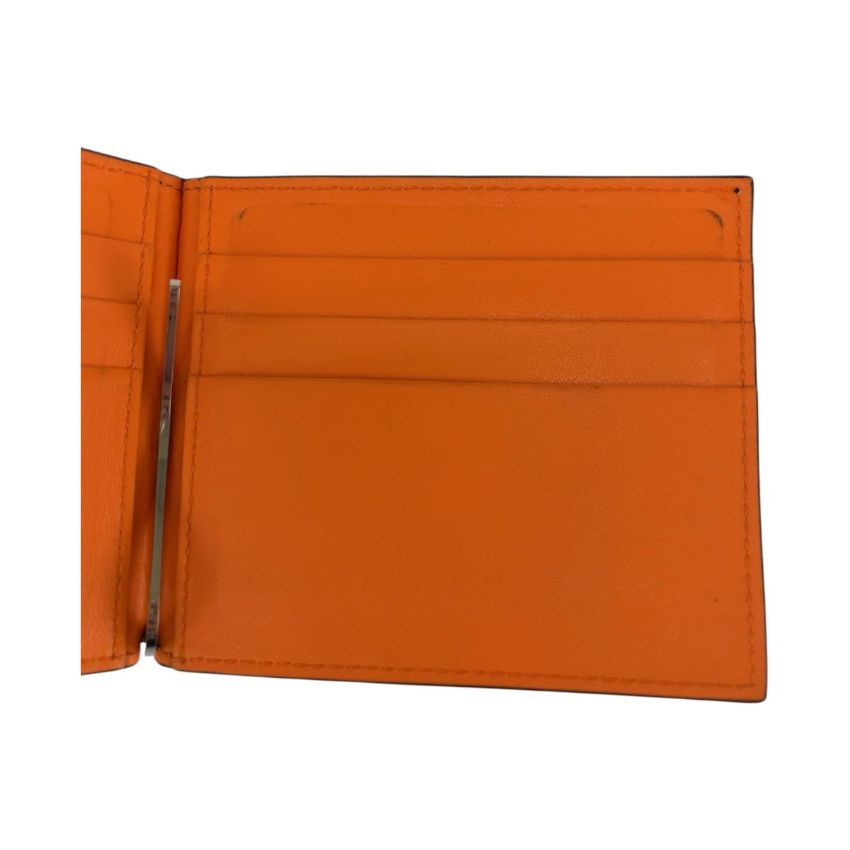 20257
BOTTEGAVENETA ボッテガヴェネタ イントレチャート ブラック 黒 シルバー金具 レザー 折財布 マネークリップ メンズ A35