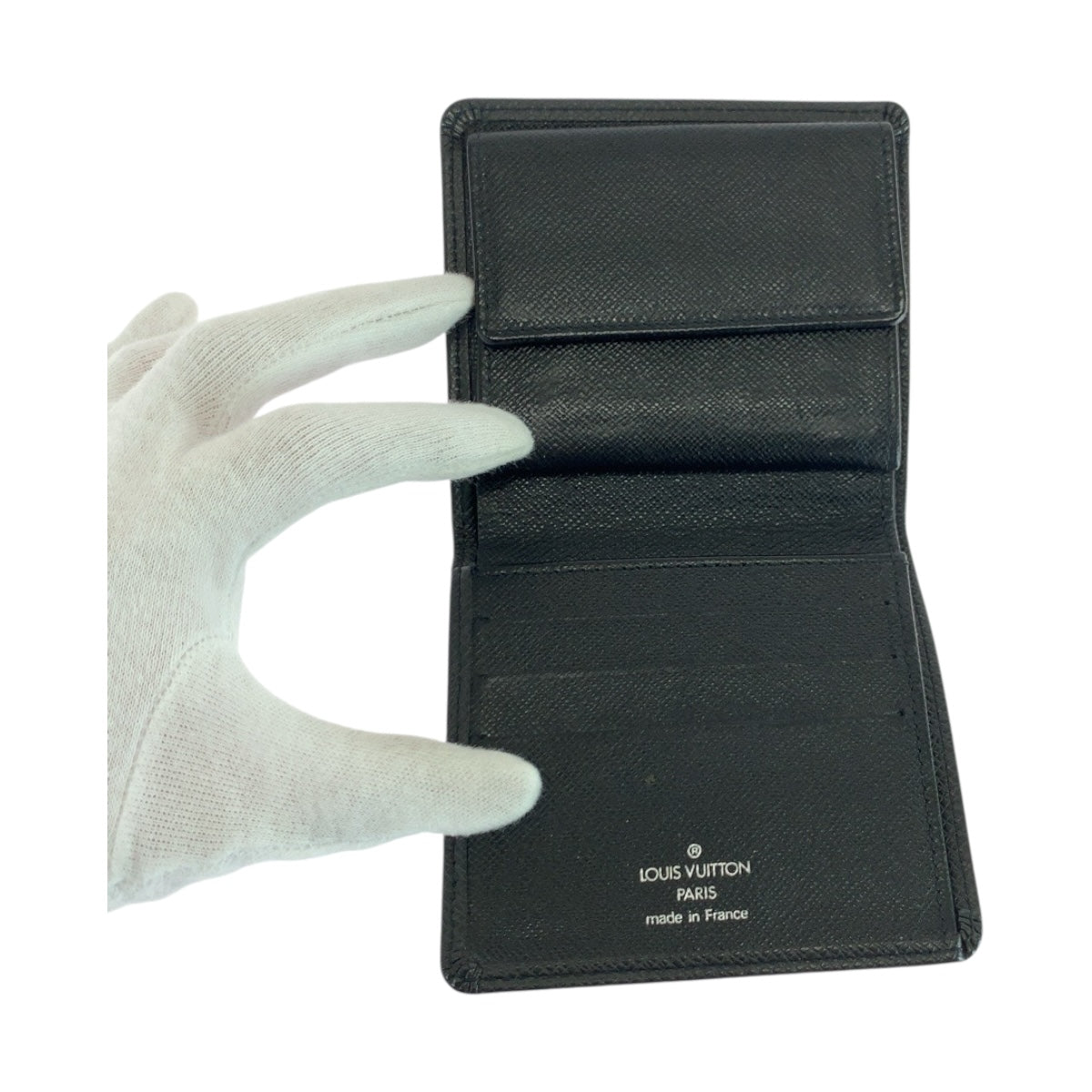 20259
LOUIS VUITTON ルイヴィトン タイガ ポルトビエ 3 カルトクレディ アルドワーズ ブラック 黒 シルバー金具 レザー M30452 折財布 コンパクトウォレット メンズ ABP21