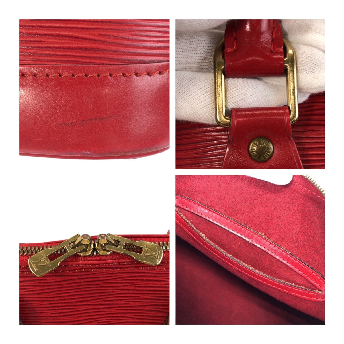 20262
LOUIS VUITTON ルイヴィトン エピ アルマ レッド ゴールド金具 エピレザー M52147 ハンドバッグ トートバック レディース AB50