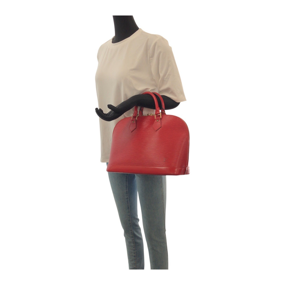 20262
LOUIS VUITTON ルイヴィトン エピ アルマ レッド ゴールド金具 エピレザー M52147 ハンドバッグ トートバック レディース AB50