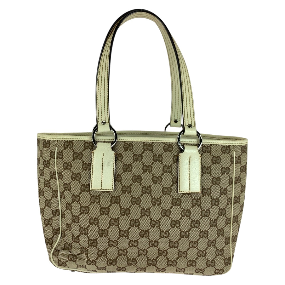 20263
GUCCI グッチ ベージュ シルバー金具 GGキャンバス 113019 トートバッグ ショルダーバッグ レディース ABP36