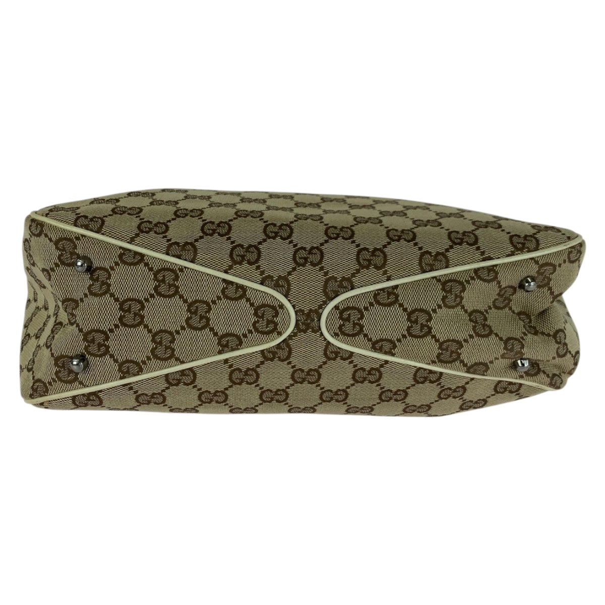 20263
GUCCI グッチ ベージュ シルバー金具 GGキャンバス 113019 トートバッグ ショルダーバッグ レディース ABP36